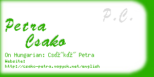 petra csako business card